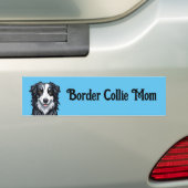 Border Collie Bumpersticker (Op auto)