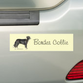 Border Collie Bumpersticker (Op auto)