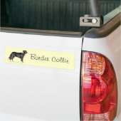 Border Collie Bumpersticker (Op Truck)