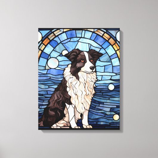 Border Collie Canvas Afdruk (Voorkant)