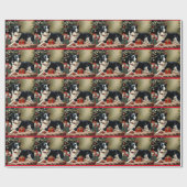 Border Collie Christmas Cadeaupapier (Vlak)