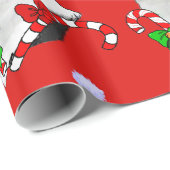 Border Collie Christmas Cadeaupapier (Rol Hoek)
