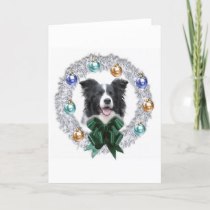 Border Collie Christmas Card Feestdagen Kaart