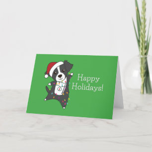 Border Collie Christmas Dog Winter Animals Dogs Feestdagen Kaart