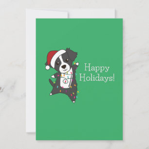 Border Collie Christmas Dog Winter Animals Dogs Feestdagenkaart