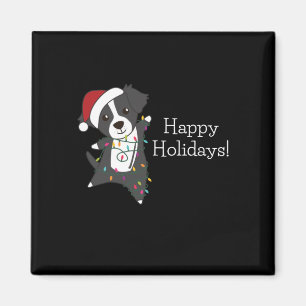 Border Collie Christmas Dog Winter Animals Dogs Magneet