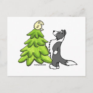 Border Collie Christmas Feestdagenkaart