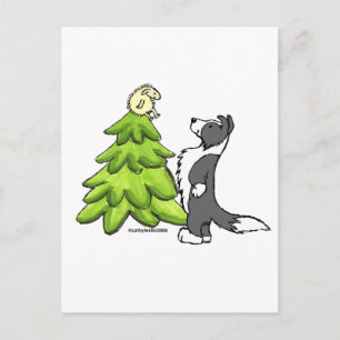 Border Collie Christmas Feestdagenkaart