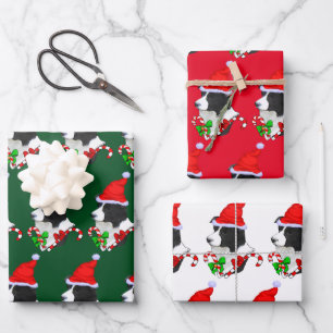 Border Collie Christmas Inpakpapier Vel