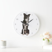 Border Collie Clock Grote Klok (Huis)