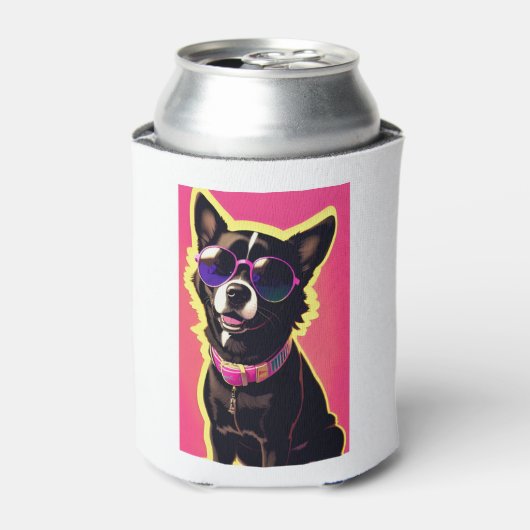 Border collie dame blikjeskoeler (Blikje Voorkant)