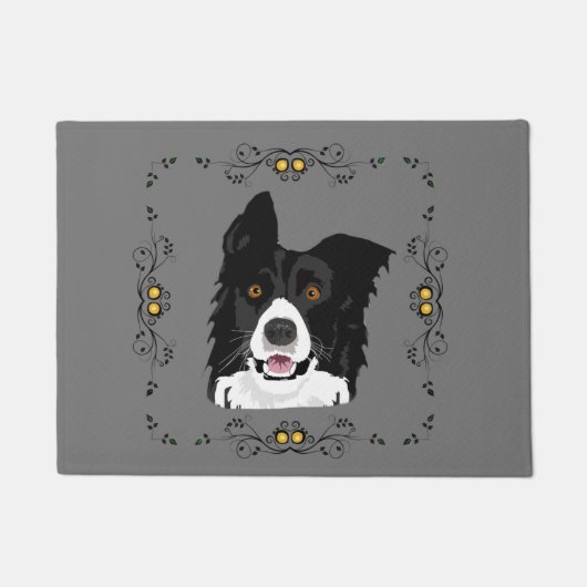 Border Collie Deurmat (Voorkant)