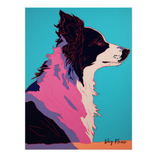 Border Collie Dog 002 - Bruno Pokopen Perfect Poster