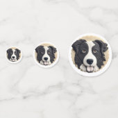 Border Collie Dog 3D geïnspireerd Confetti (Voorkanten)