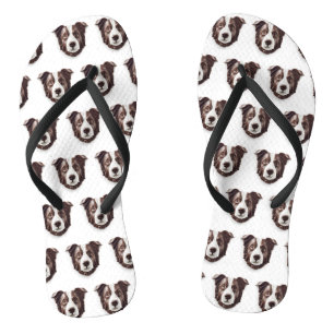 Border Collie Dog 3D geïnspireerd Teenslippers
