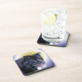 Border Collie Dog Art Bier Onderzetter (Rechterzijde)