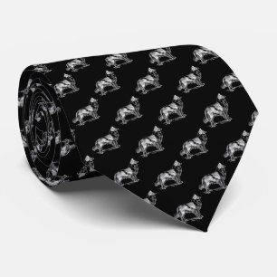 Border Collie Dog Black White Stropdas