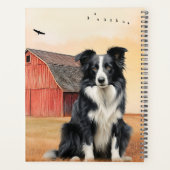 Border Collie Dog Country Western Red Barn (Dos)