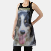 Border Collie Dog Face gepersonaliseerd Schort (Insitu)