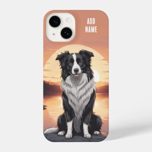 Border Collie Dog iPhone Hoesje (Achterkant)