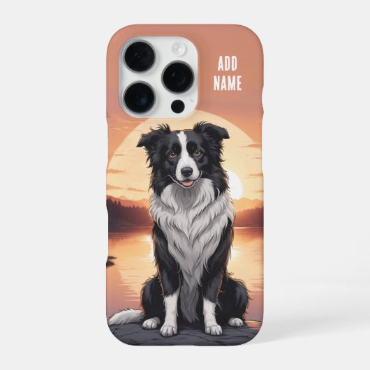 Border Collie Dog iPhone Hoesje (Achterkant)