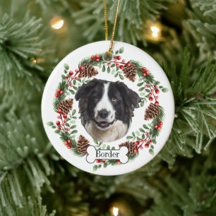 Border Collie dog Keramisch Ornament