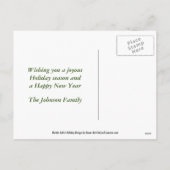 Border Collie Dog kerstfeestdag Briefkaart (Achterkant)