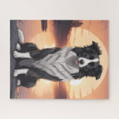 Border Collie Dog Legpuzzel (Horizontaal)