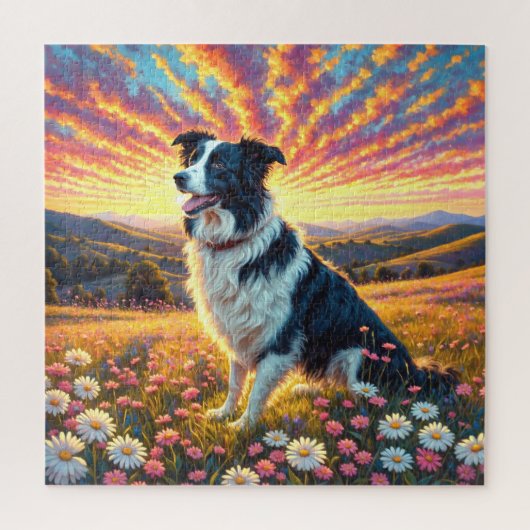 Border Collie Dog Legpuzzel (Verticaal)