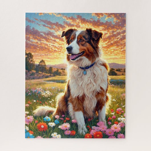 Border Collie Dog Legpuzzel (Verticaal)