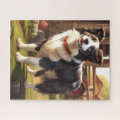 Border Collie Dog Legpuzzel (Horizontaal)