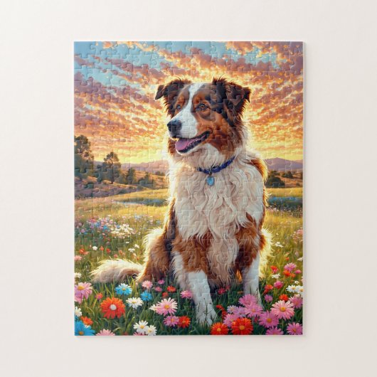 Border Collie Dog Legpuzzel (Verticaal)