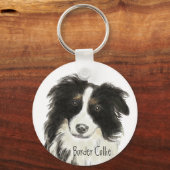 Border Collie Dog o Sleutelhanger (Voorkant)