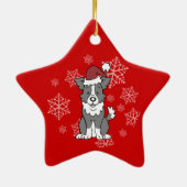 Border Collie Dog Ornament (Achterkant)