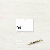 Border Collie Dog Persoonlijke naam Post-it® Notes (Op bureau)