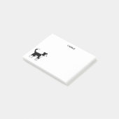 Border Collie Dog Persoonlijke naam Post-it® Notes (Schuin)