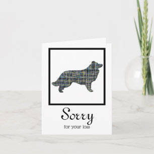 Border Collie Dog Pet Sympathcard Kaart