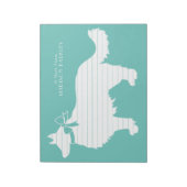 Border Collie Dog Puppy Notitieblok (Gedraaid)