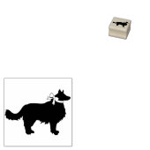 Border Collie Dog Puppy Rubberstempel (Gestempeld)