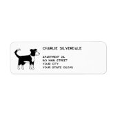 Border Collie Dog Return Address Etiket (Voorkant)