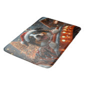 Border Collie Dog Roller Onderzetter Kerst Badmat (Gekanteld)