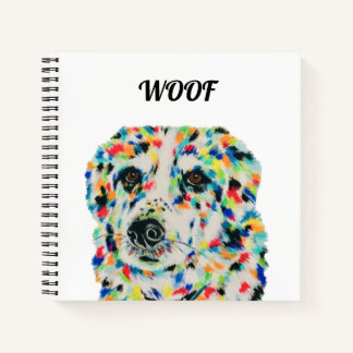 Border Collie Dog Square Notitieboek