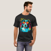 Border Collie Dog Sunglasses T-shirt (Voorkant volledig)