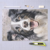 Border Collie Dog Tissuepapier (Craft)
