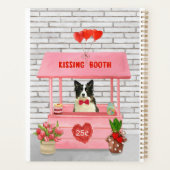 Border Collie Dog Valentijnsdag Kissing Booth Planner (Achterkant)