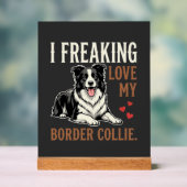 Border Collie drôle d'amour de chien (Neutre)