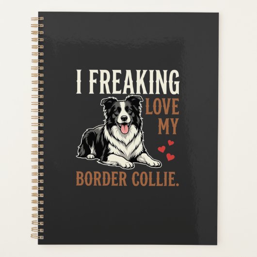 Border Collie drôle d'amour de chien (Devant)