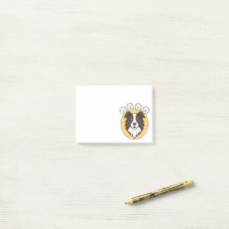 Border Collie droomt van schapen Post-it® Notes