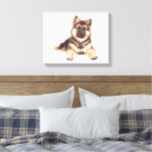 Border Collie German Shepherd Mix Canvas Afdruk (Insitu (Slaapkamer))