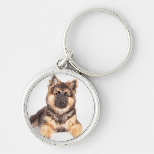 Border Collie German Shepherd Mix Sleutelhanger (Voorkant)
